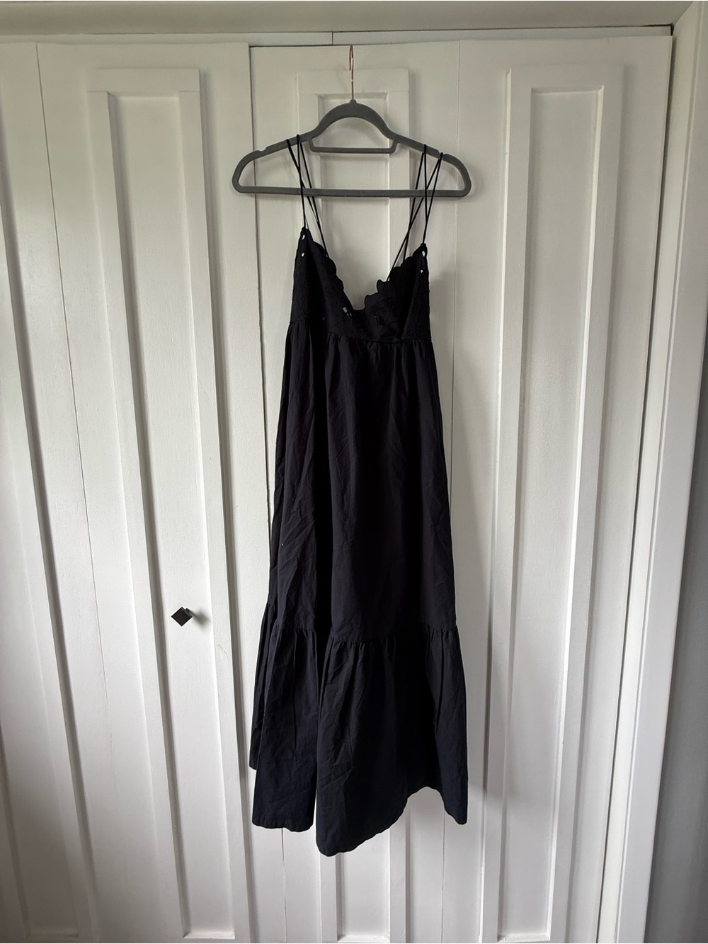 Zara Black Maxi Dress with Delicate Straps